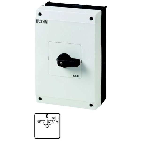 T5B-4-8902/I4 Changeoverswitches, T5B, 63 A, surface mounting, 4 contact unit(s), Contacts: 8, 60 °, maintained, With 0 (Off) position, Netz-0-Notstrom, Design numb image 1
