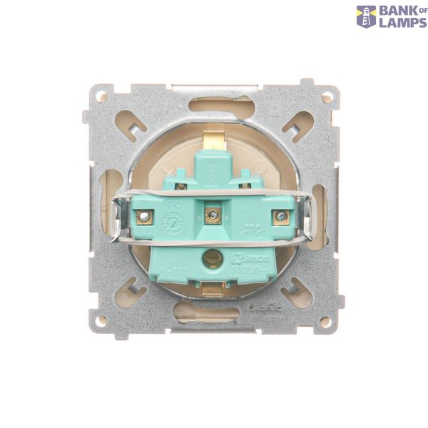 Single fiber optic socket, satin, metallized image 1