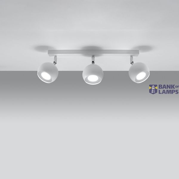 CEILING LAMP OCULARE 3 WHITE GU10 3X40W IP20 image 2
