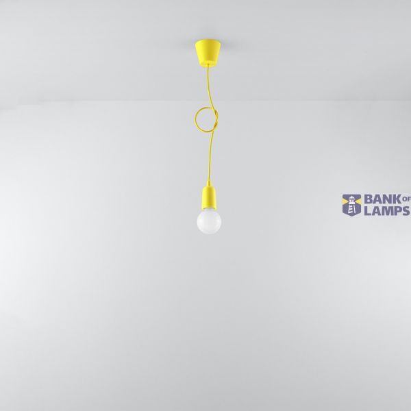 HANGING LAMP DIEGO 1 YELLOW E27 1X60W IP20 image 6