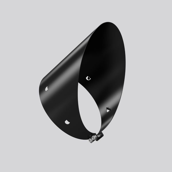 Anti-glare, anti-glare shield D 160 L 140 B 120 H 182 colour: black image 2