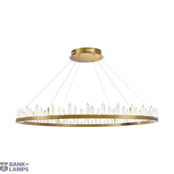 Modern Gletscher Pendant Lamp Brass image 3