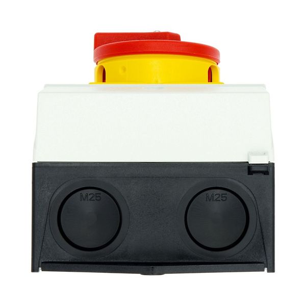 T3-3-15680/I2/SVB Main switch, T3, 32 A, surface mounting, 3 contact unit(s), 3 pole + N, 1 N/O, 1 N/C, Emergency switching off function, With red rotary handle and yel image 53