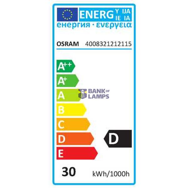 Halogen Lamp Osram 64542 R50CLA 30W 230V E14 12X3X1 image 2