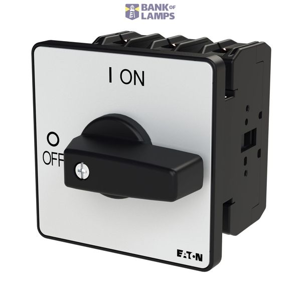 P3 On-off switch, 80 A,Flush mounting, 3 pole, Form E, Black, Short th image 5