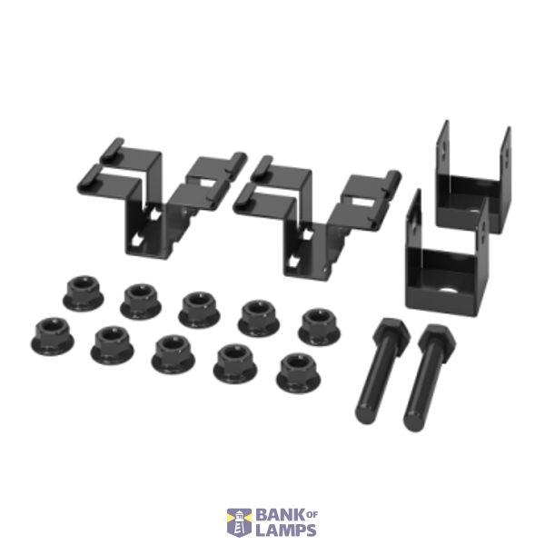 Rod Mounting Brackets x2 Black image 1