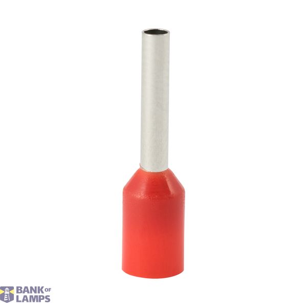 Single insulated sleeve terminal HI 1.5/10 red, Al/Cu image 1