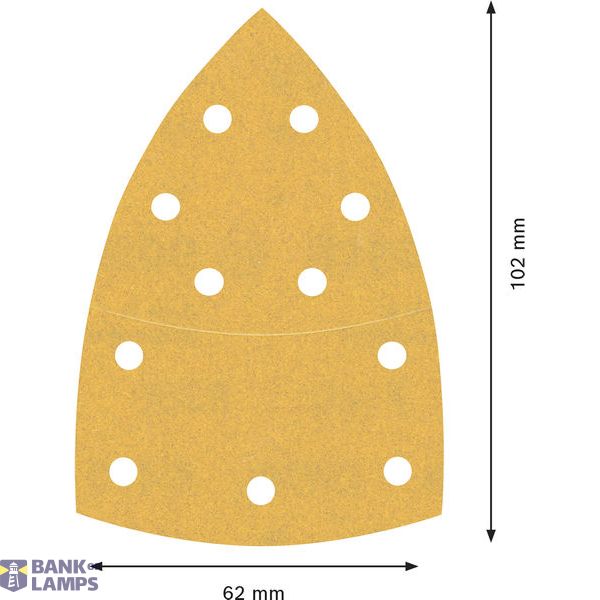 EXPERT C470 Sandpaper 102 x 62/93 mm, G 240, 10-pc image 2