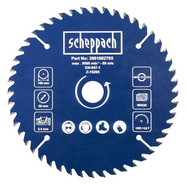 Scheppach Saw Blade 48T PL55 image 2