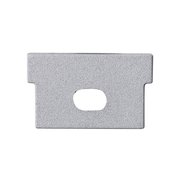 End cap with hole for BA, DA silver color, 1pc image 1