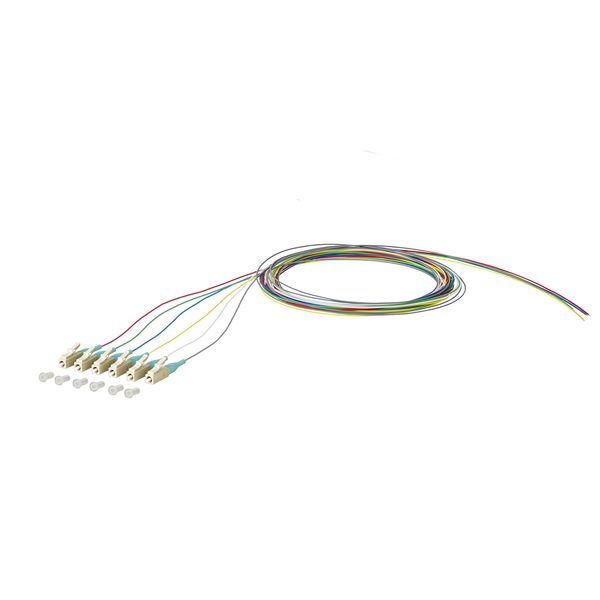 OpDAT pigtail LC-PC, OM3, 6 colors image 1