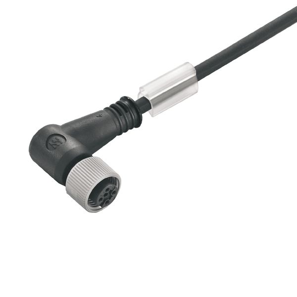 Sensor/actuator line, One end without connector, M12, Number of poles : 3, 10 m, Socket, angled, Shielded: No, LED: No, Sheath material: PUR, Halogen: No image 1