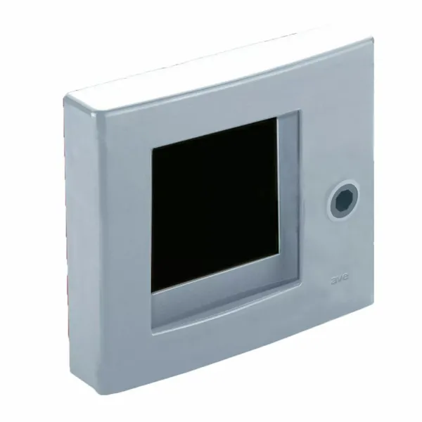 Emergency control panel with door latch and breakable  glass capacity 2 modules System 45 - RAL 7035 image 1