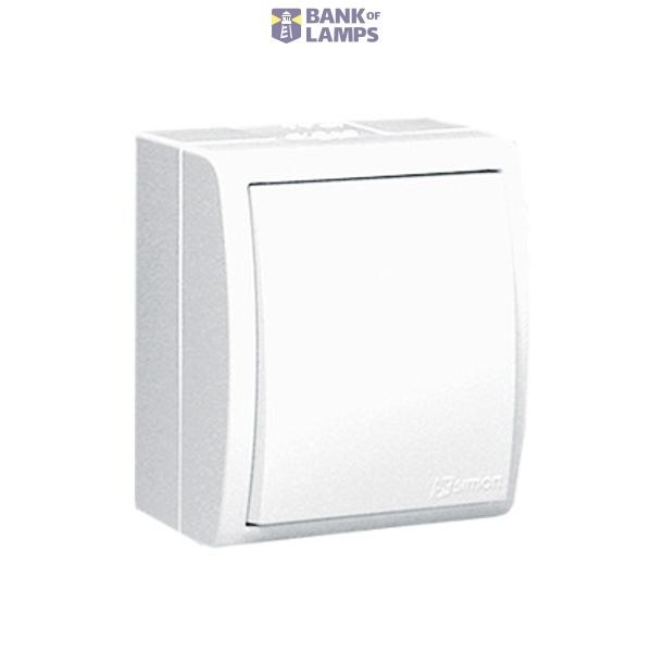 Splash-proof intermediate switch, IP54, 10AX, Screw, white image 1