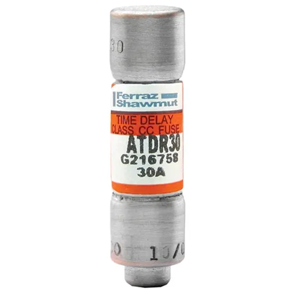 Fuse ATDR - Class CC - Time-Delay 600VAC 300VDC 30A Ferrule image 1