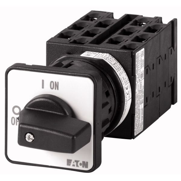 T0-6-15151/EZ Step switches, T0, 20 A, centre mounting, 6 contact unit(s), Contacts: 12, 45 °, maintained, Without 0 (Off) position, 1-4, Design number 15151 image 1