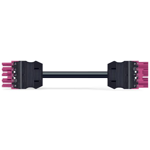 pre-assembled interconnecting cable Eca Socket/plug pink image 1