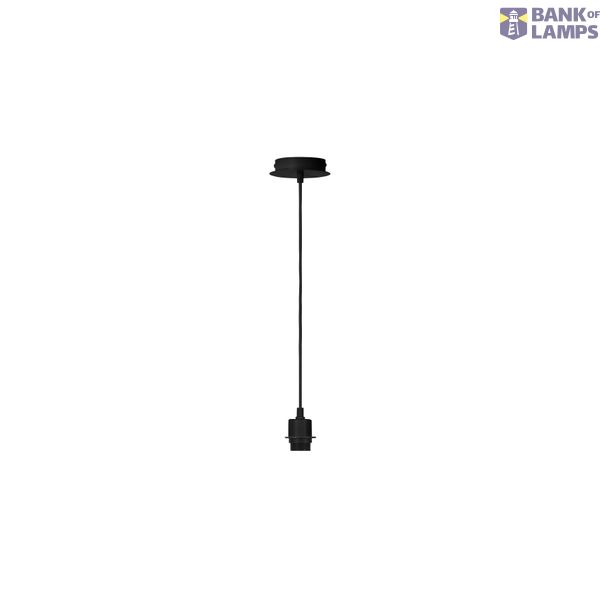 FENDA E27 pendant, black, without shade image 1