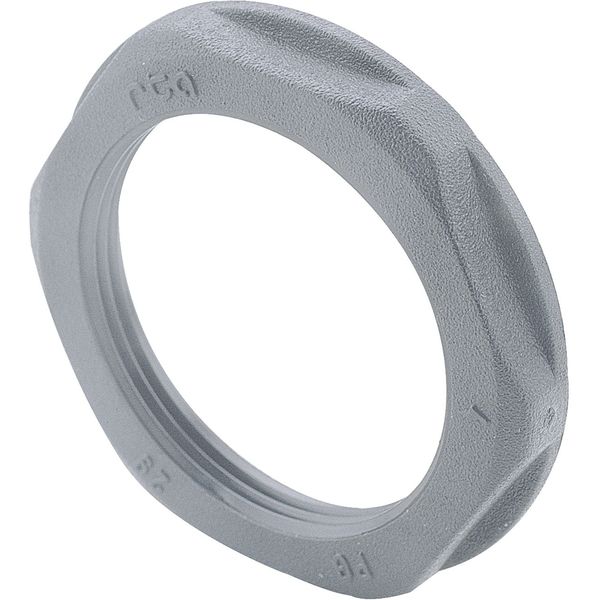 Lock Nut M32 Nylon Ral7001 image 1