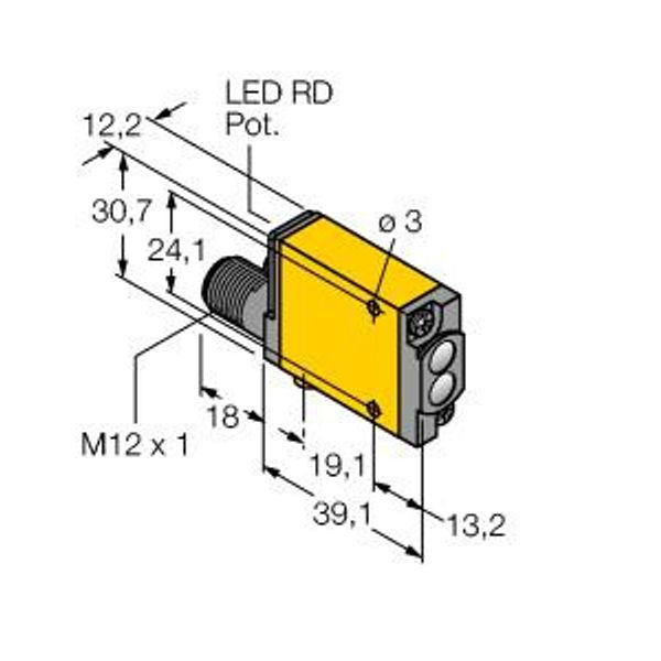Photoelectric Sensor Diffuse Mode Sensor   SM312WQD image 1