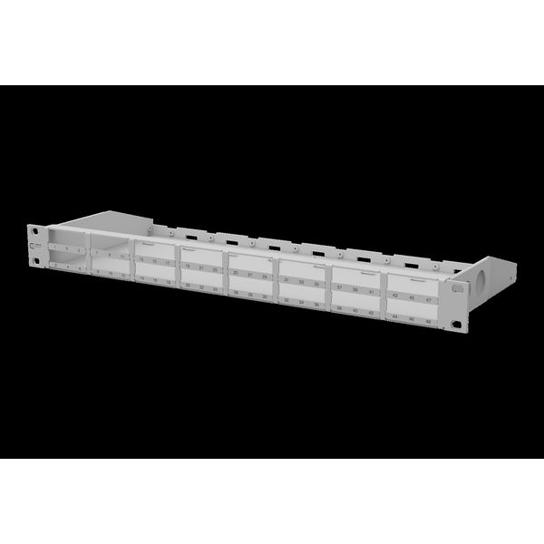 DCCS2 BGT 19 inch 1RU subrack light gray image 2