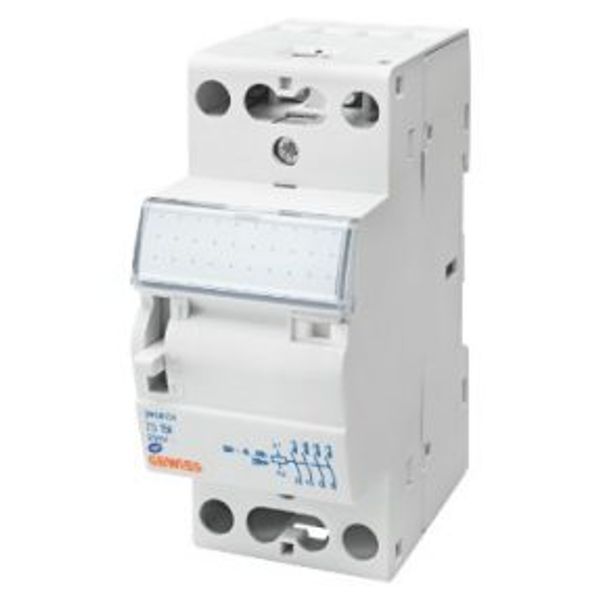 CONTACTOR G/N - 32A 2NA+2NC - 12V - 2 MODULES image 1