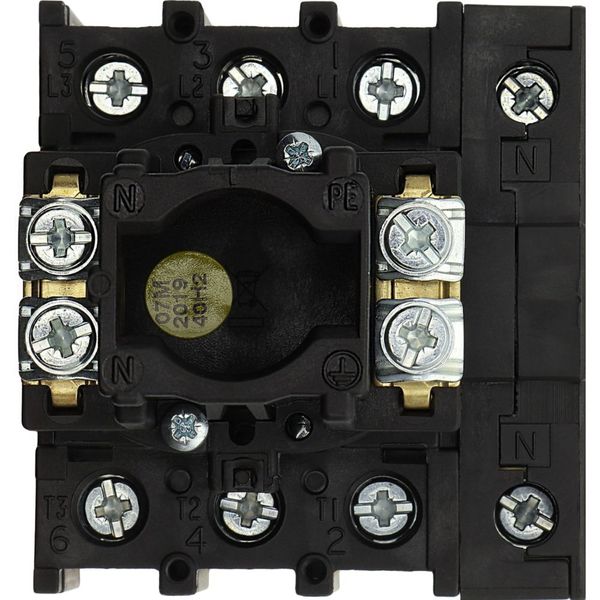 P1-32/EA/SVB/N Main switch, P1, 32 A, flush mounting, 3 pole + N, Emergency switching off function, With red rotary handle and yellow locking ring, Lockable in the 0 image 13