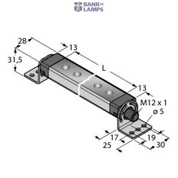 LED Linear Light In the Metal Housing   WLS28-2XR430SQ image 1