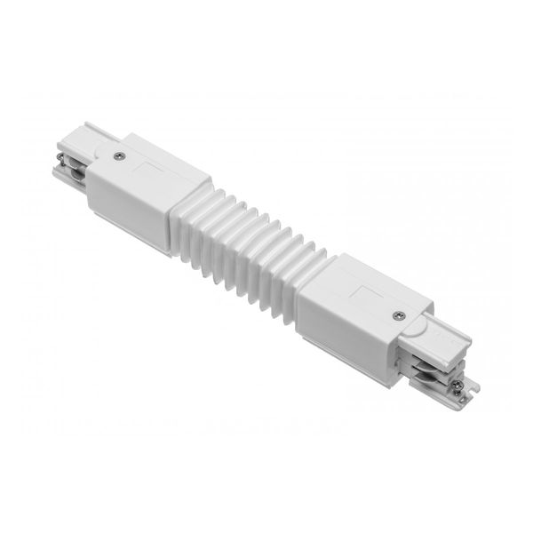 Electrical connector for 3-phase track, white image 1