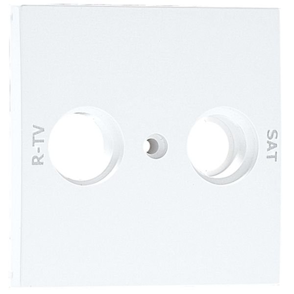 C.PLATE F/R TV-SAT SOCK MULTIBR 2 OUTP WHITE image 1