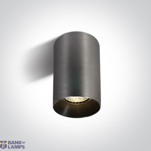 METAL GREY GU10 10W DARK LIGHT image 1