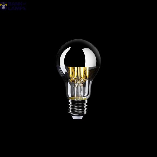 LED Silver Half Sphere Drop Light Bulb A60 7W 650Lm E27 2700K Dimmable - A02 image 2