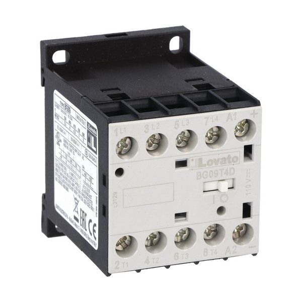 Four-pole contactor, DC coil, 12VDC image 1