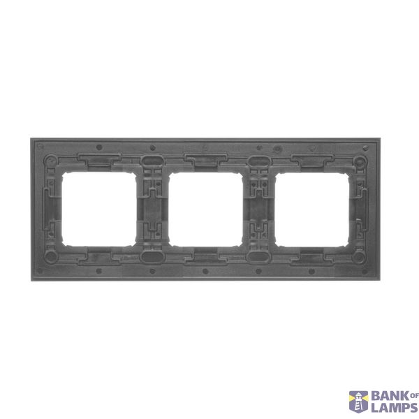 Quadruple loudspeaker socket, module, graphite mat image 1