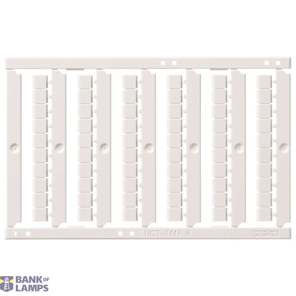 Unmarked Label for terminal blocks 4.0 mmÂ² push-in plus, 60 pcs, Plast XW5T0178E image 3