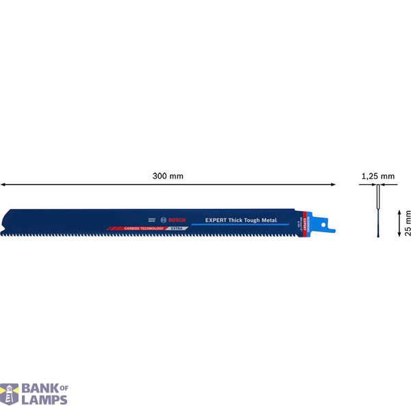 EXPERT ‘Thick Tough Metal’ S 1255 CHC Reciprocating Saw Blade 1-pc image 2