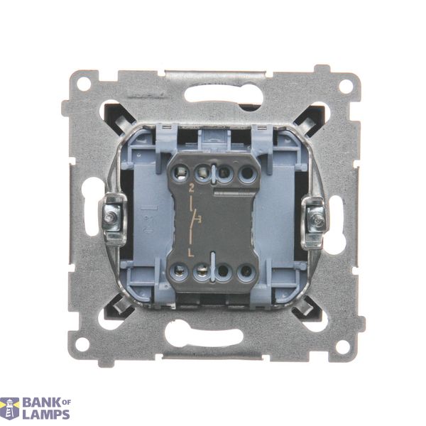 IP44 single socket outlet without frame seal - transparent flap, 16A, white image 1