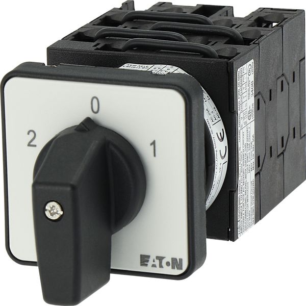 T0-5-89/E Changeoverswitches, T0, 20 A, flush mounting, 5 contact unit(s), Contacts: 9, 60 °, maintained, With 0 (Off) position, 2-0-1, SOND 29, Design number 8 image 38