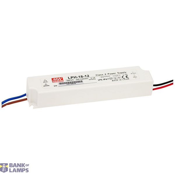 LPH-18-36 Led driver, Class2 18W, 36V, 0.5A CV, MEAN WELL image 1