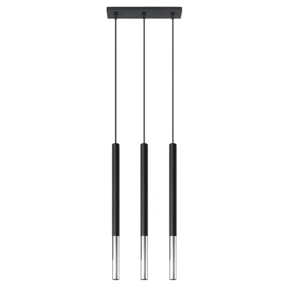 HANGING LAMP MOSAIC 3L BLACK/CHROME G9 3X40W IP20 image 1