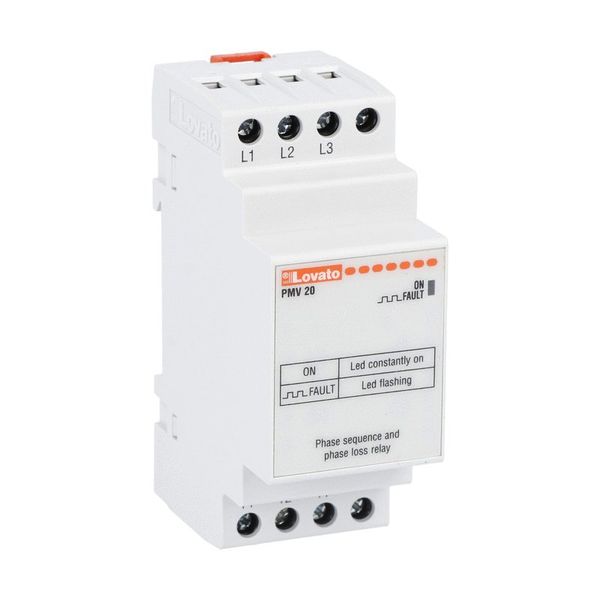 Voltage monitoring realy for three-phase system, without neutral, phase loss and incorrect phase sequence, 380...600VAC 50/60Hz image 1
