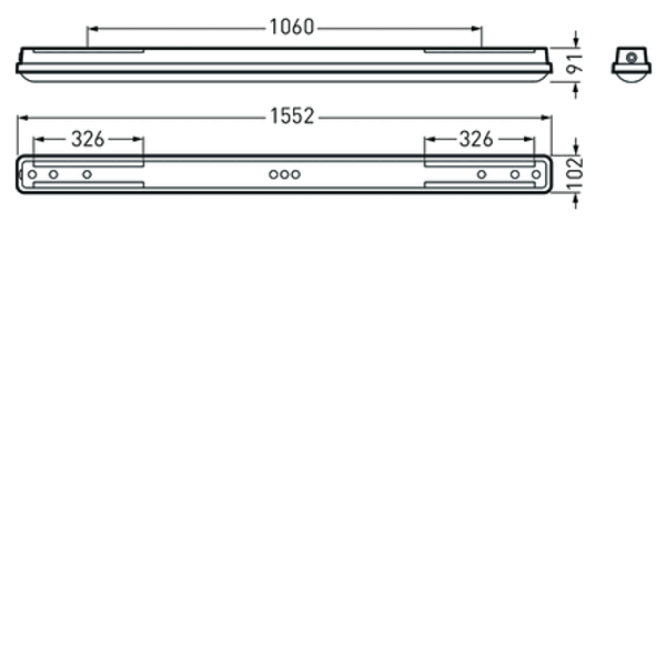 Weather-proof luminaires Aragon Fit Lens Grey other ETDD 39W 6400lm Narrow (N) IP66 IK08 3 SDCM 7593451 image 1