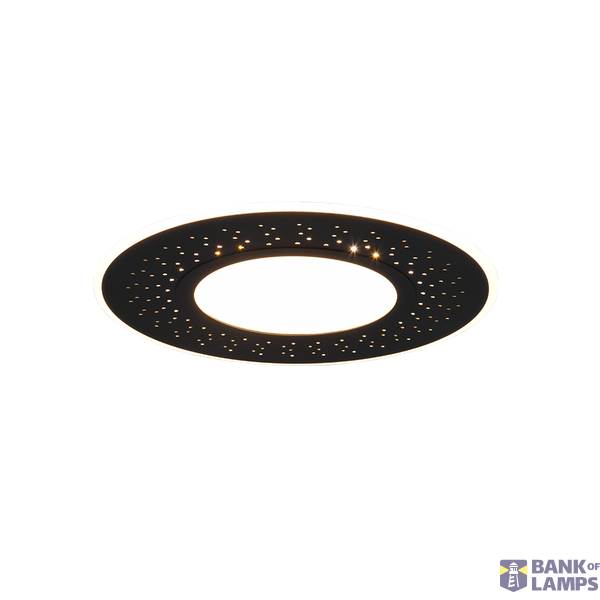 Verus LED ceiling lamp 50 cm matt black image 1