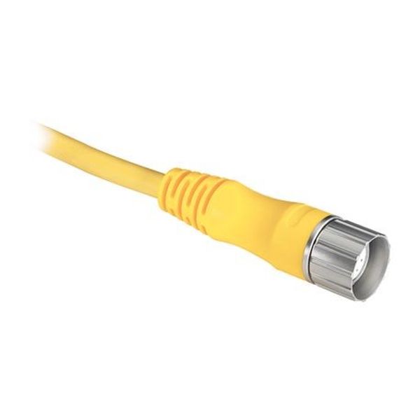 Allen-Bradley 889M-R19RM-15 M23 Cable, Female, Rt Angle (Int Threads), Female, Right Angle (int threa, Standard Materials, 19-Pins, 19-Pins, Cable, No Connector, Cable- IEC Stndrd Color Code, No Connector, Same as First End, PUR Cbl, Black image 1