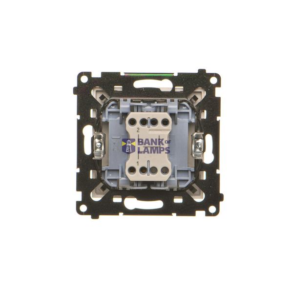 Splash-proof intermediate switch without pictogram, IP44, 10AX, dark grey image 1