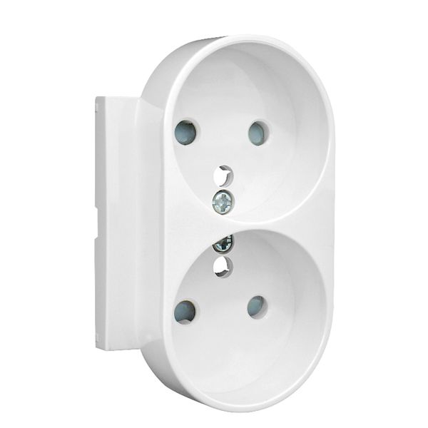 SAF COV PLAT F/DOUB EARTH SOCK(FRENCH) WHITE image 1