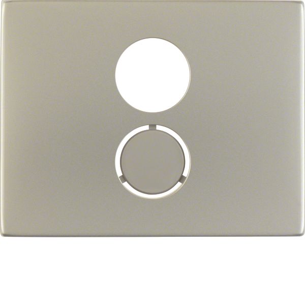 Centre plate for loudspeaker soc. out., K.5, stainless steel, metal ma image 1