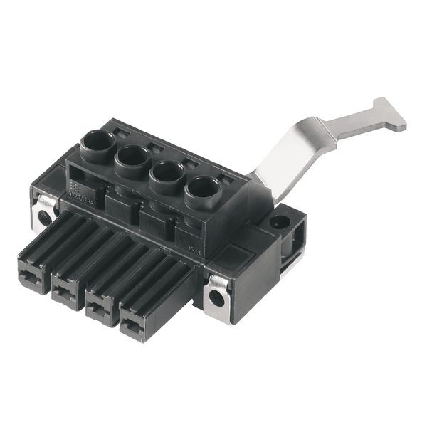 PCB plug-in connector, female plug, 7.62 mm, Number of poles: 3, 180°, Clamping yoke connection, Clamping range, max. : 10 mm², Box image 1