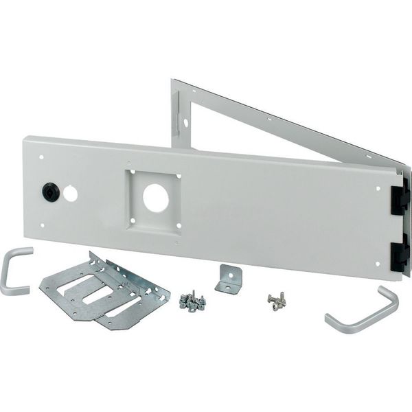 XMW0606CDC-NZM Opening metal front plate for drawer, NZM, closed IP55, H=150mm, grey image 4