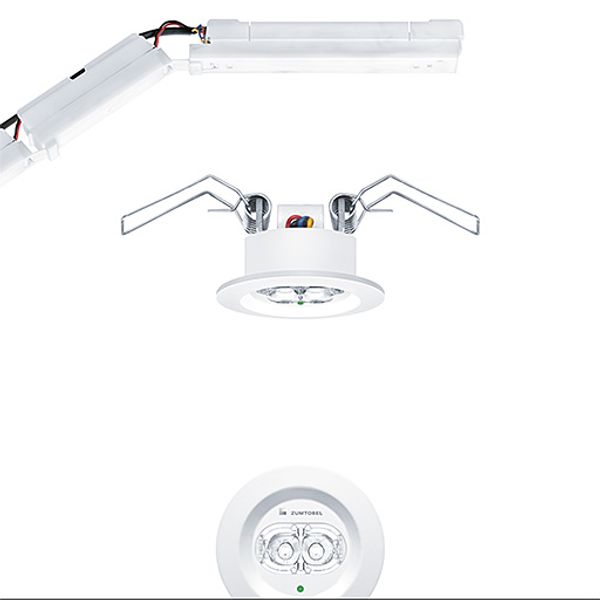 RESCLITE PRO MRCR MINI SPOT HP E1D WH - Safety luminaire image 1
